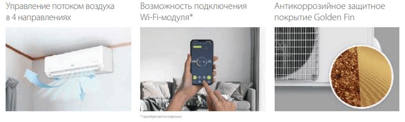 Функции и режимы Ballu Odyssey DС Inverter