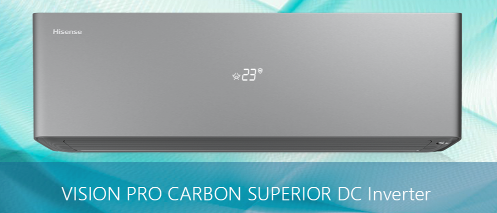 Cплит-системы Hisense серии VISION PRO CARBON SUPERIOR DC Inverter