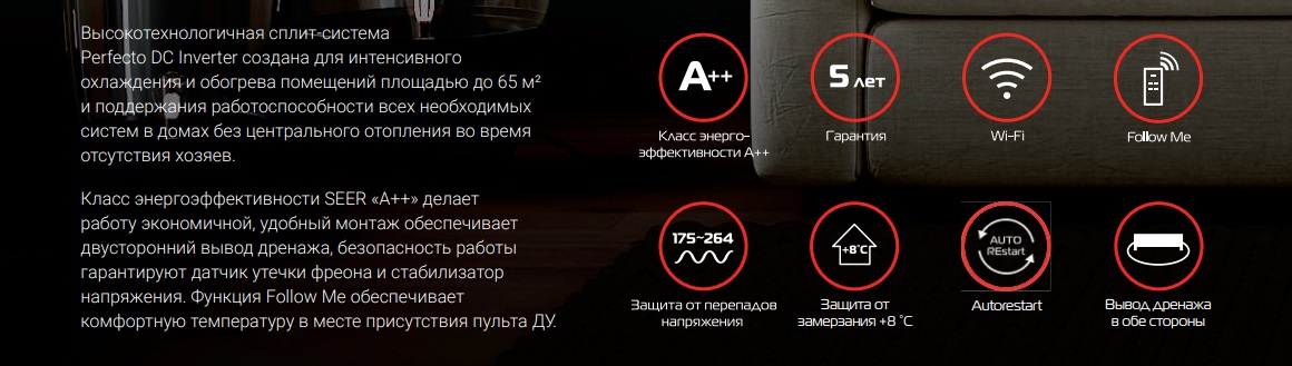 Функции и режимы Royal Thermo Perfecto DC