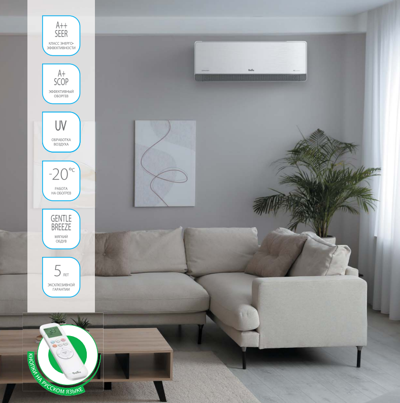 Функции и режимы кондиционеров Ballu Defender DC Inverter