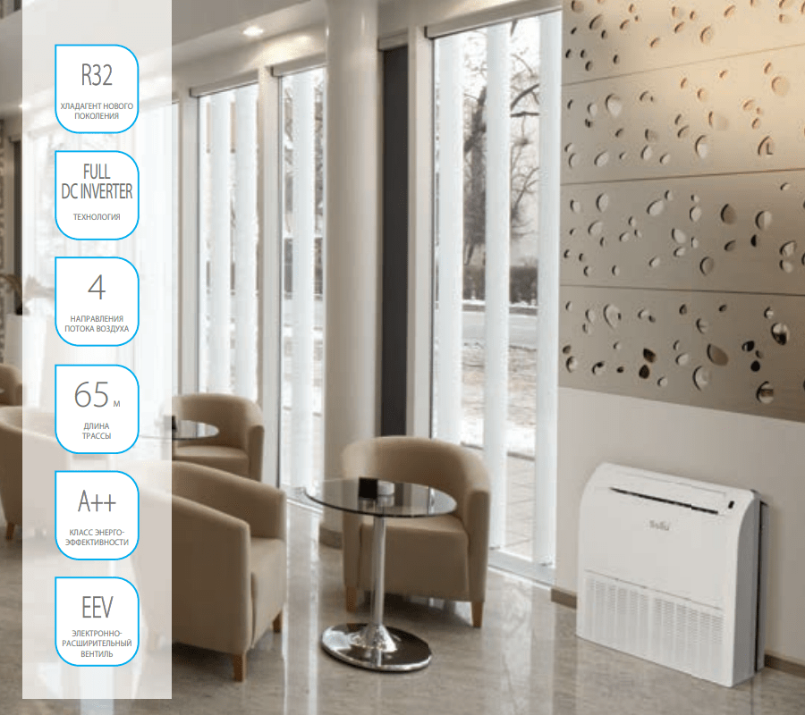 Напольно-потолочные инверторные сплит-системы BALLU BLCI-CF