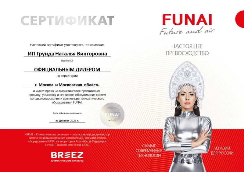 Официальный дилер Funai