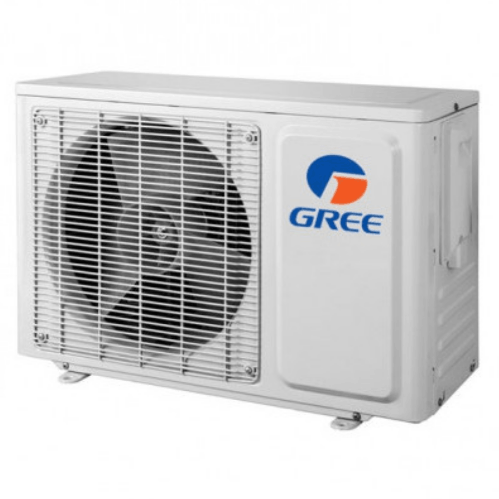 Наружный блок сбоку сплит-системы Gree GWH24ACE-K6DNA1I (champagne)