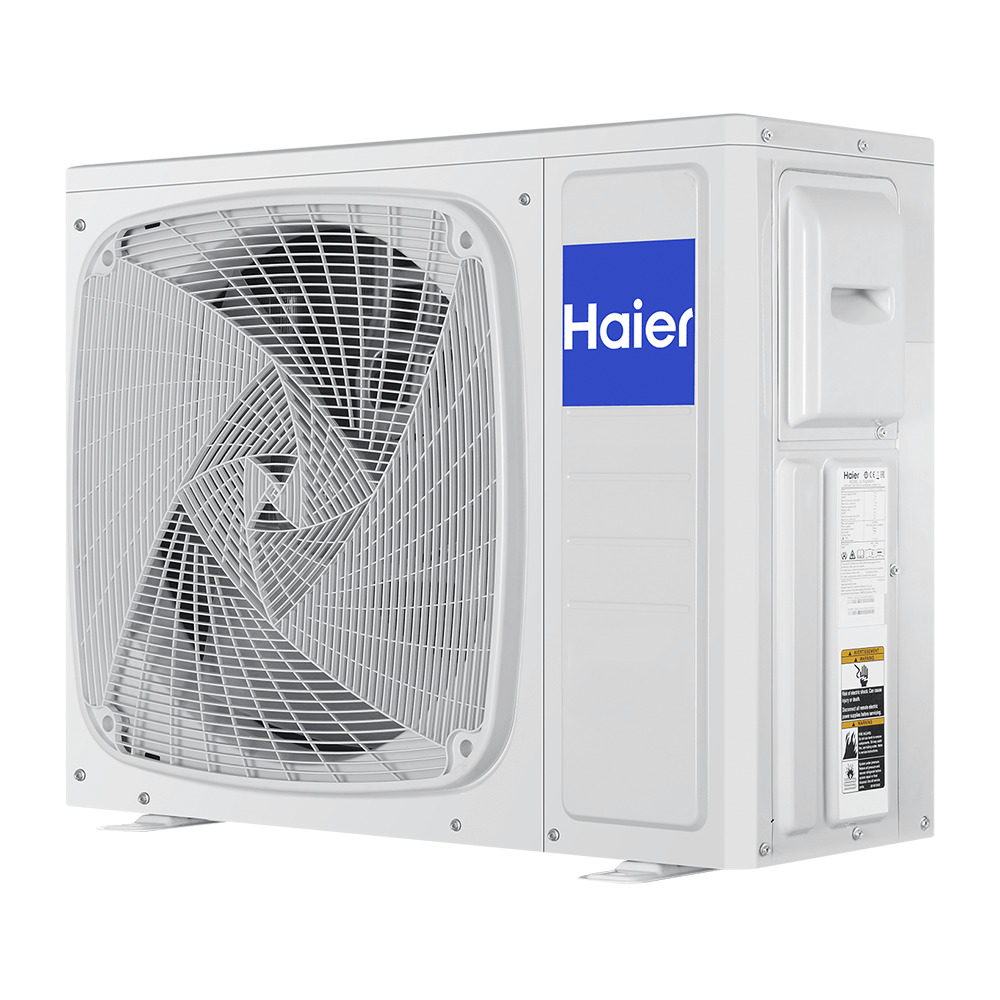 Наружный блок сбоку сплит-системы Haier AS35HPL2HRA/1U35HPL1FRA