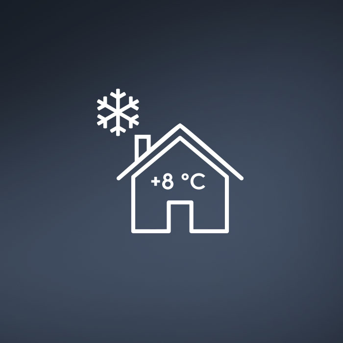 +8 °C - Защита дома от замерзания с Electrolux EACS/I-09HP/N8_23Y