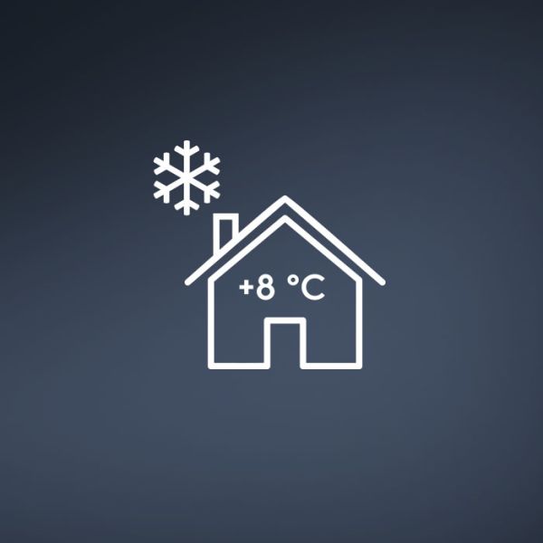 +8 °C - Защита дома от замерзания с Electrolux EACS/I-09HP/N8_23Y