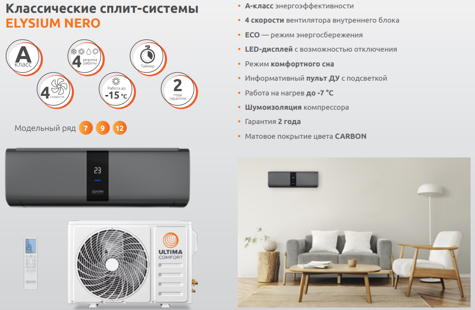Функции и возможности Ultima Comfort ELN-07PN